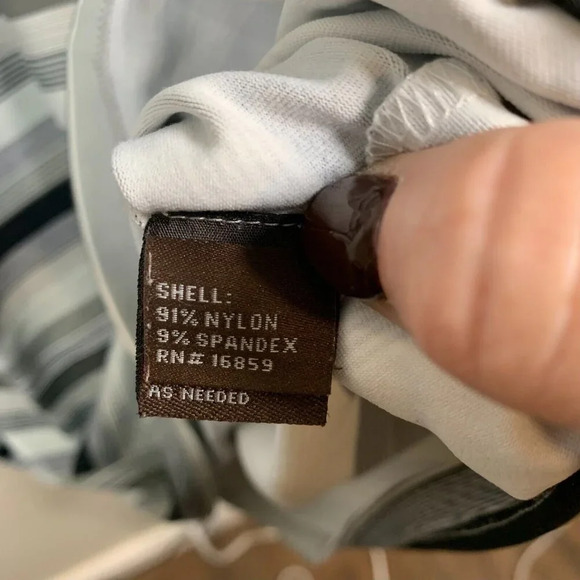 J Mclaughlin Lynn Henley Dress Womens Small Black Gray Stripe Catalina Cloth S - Picture 5 of 7